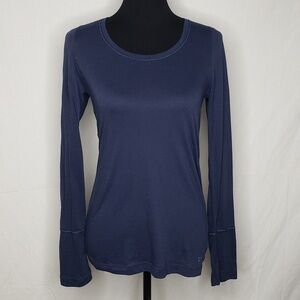 Classic Navy Long Sleeve Women's Top